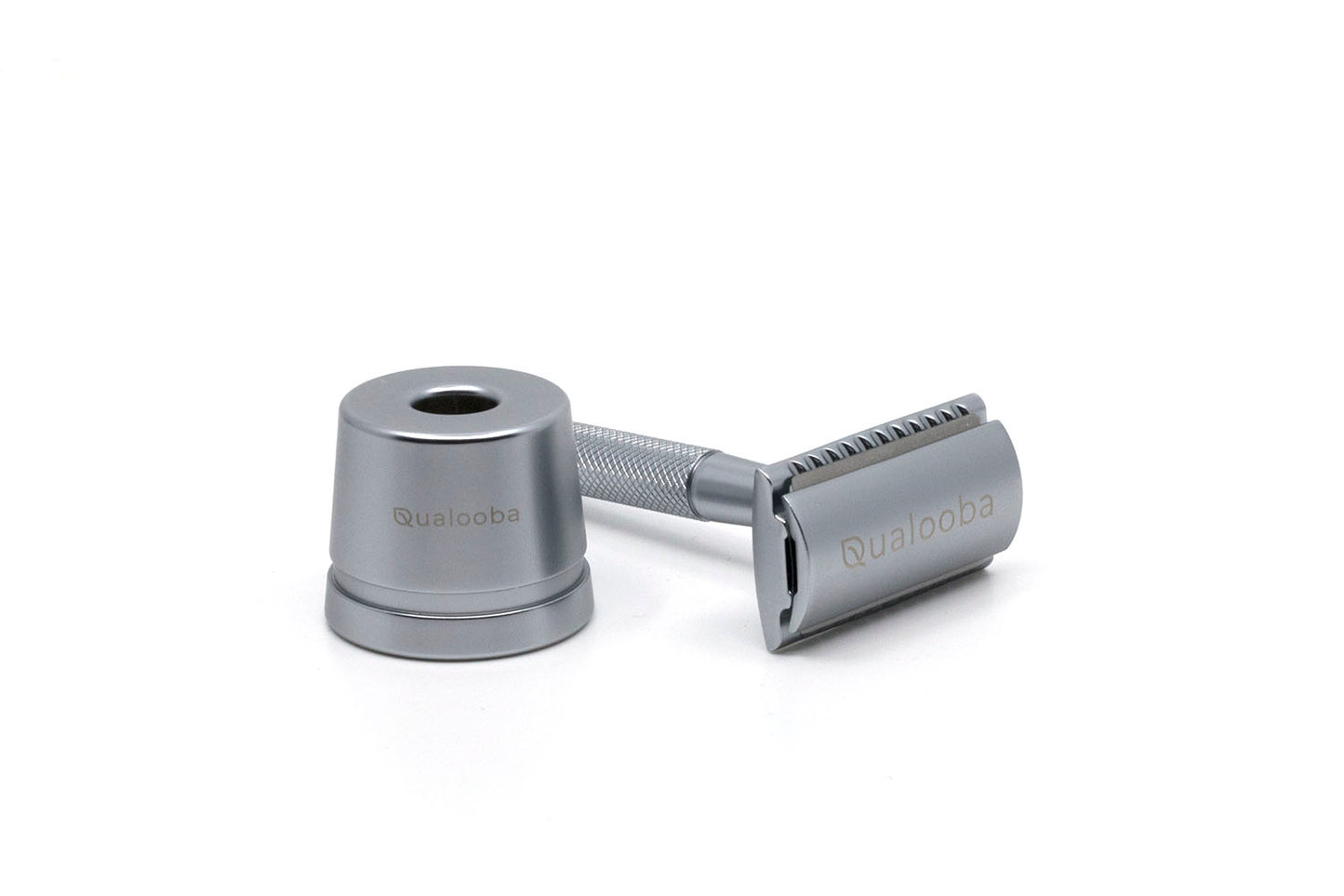 Safety Razor and holder, stainless steel (10 sets)